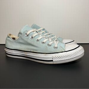 Womens CONVERSE Chuck Taylor All Star Light Blue Low Top Canvas Shoes / Size 7